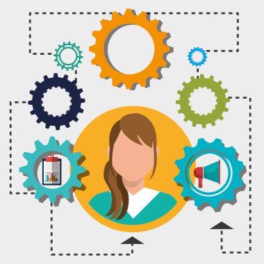 Grafik iş adamları iş 