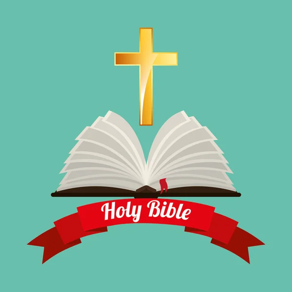 Holy bible design — Stock Vector