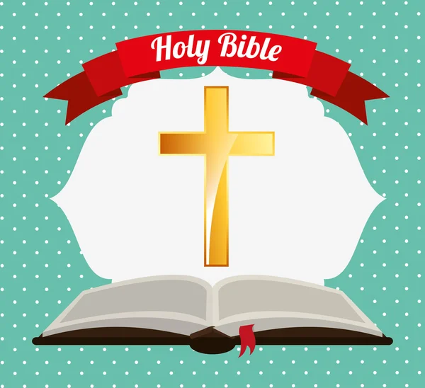 Holy bible design — Stock Vector