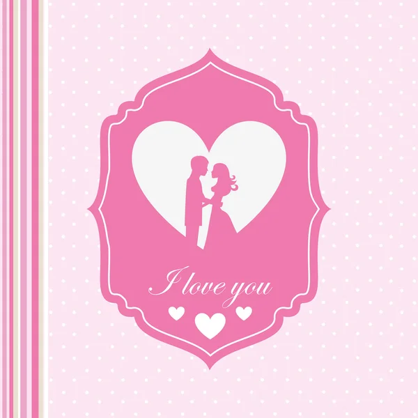 Diseño de invitación de boda — Vector de stock