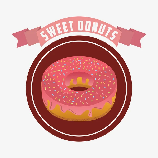 Sweet Donuts Design — Stockvektor