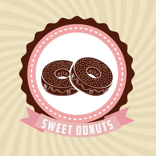 Sweet Donuts Design — Stockvektor