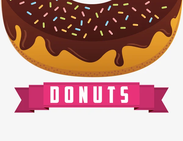 Sweet Donuts Design — Stockvektor