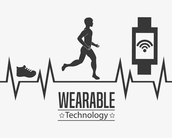 Wearable technology design — Stock Vector