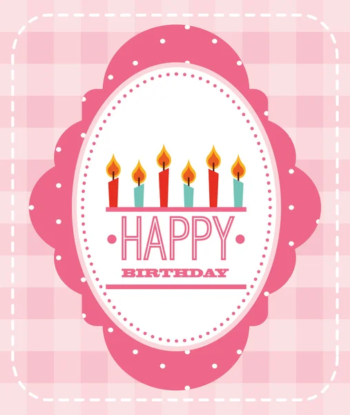 Happy birthday card design — Stock Vector