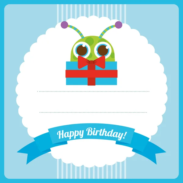 Happy birthday card design — Stock Vector