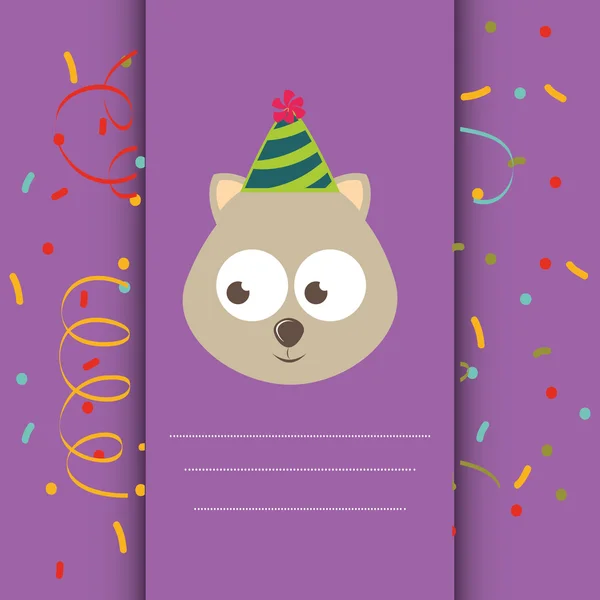 Diseño feliz tarjeta de cumpleaños — Vector de stock