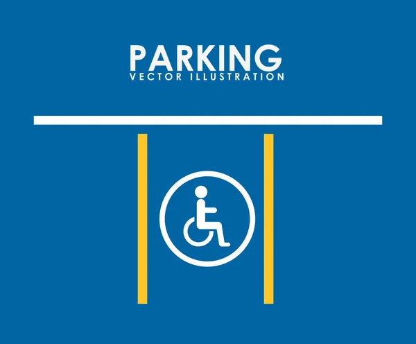 Parking service design — Stock Vector