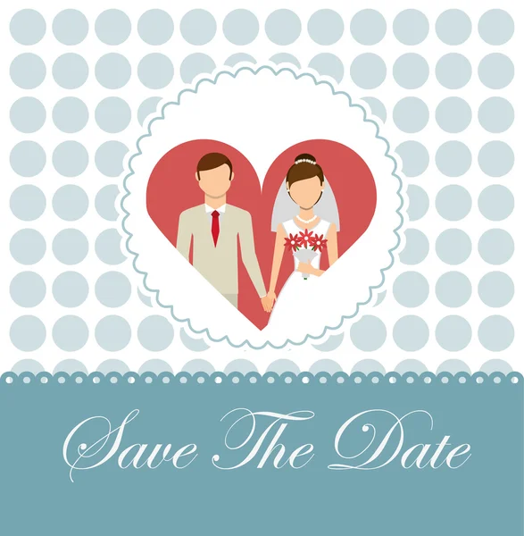 Wedding uitnodiging ontwerp — Stockvector