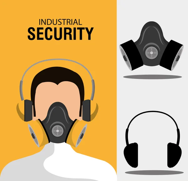 Industriële veiligheidsapparatuur — Stockvector