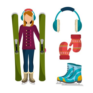 Kış moda kıyafetler ve aksesuarlar