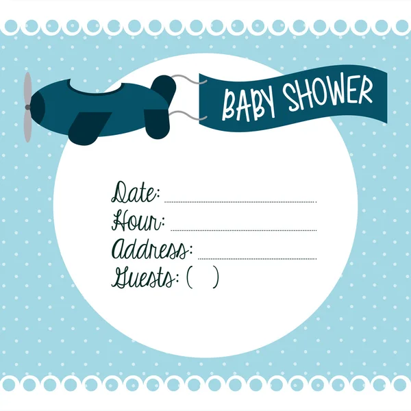 Baby douche ontwerp — Stockvector