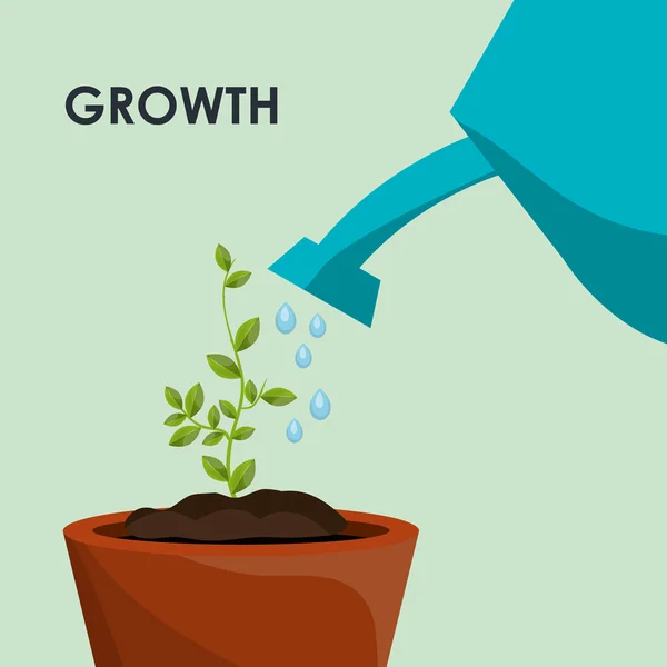 Aard planten groei — Stockvector