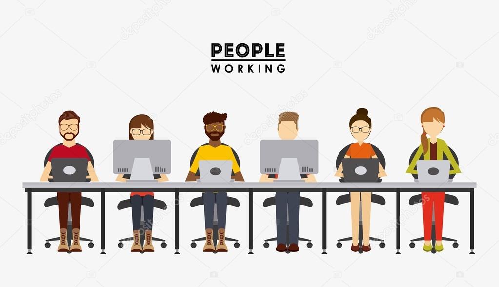 people working design 