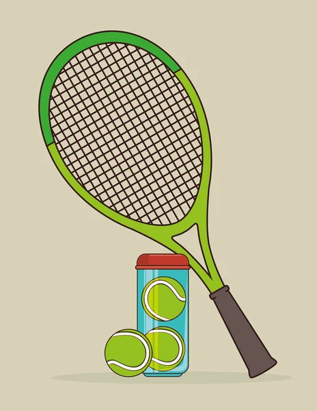 Tennis sport spel — Stock vektor