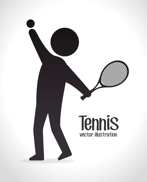 Tennissport — Stockvektor