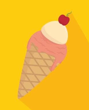 lezzetli kiraz dondurma