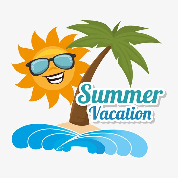 Summer, travel and vacations — Stock Vector