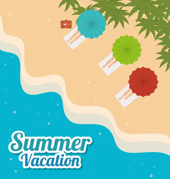 Sommer, Reisen und Urlaub — Stockvektor