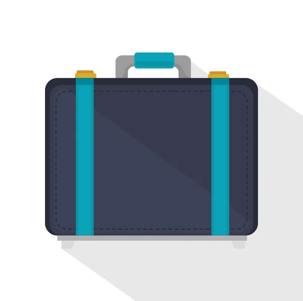 Viaje maleta icono gráfico — Vector de stock