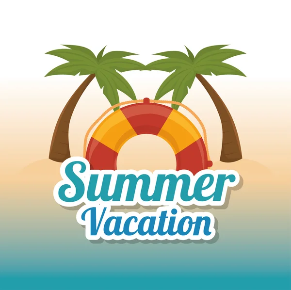 Lato, Podróże i wakacje — Wektor stockowy