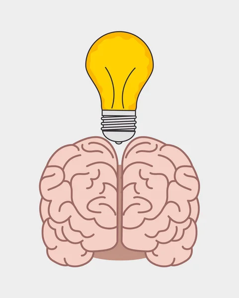 Inteligencia del cerebro humano — Archivo Imágenes Vectoriales