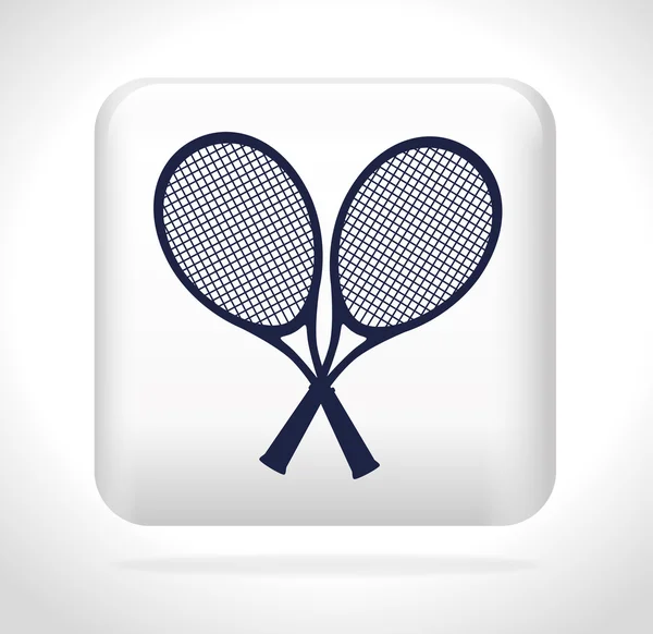 Tennis sport gioco — Vettoriale Stock