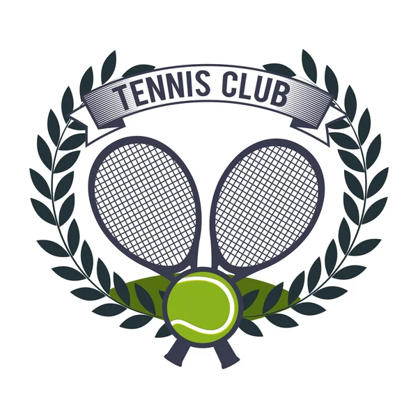 Tenisz sport játék grafikus — Stock Vector