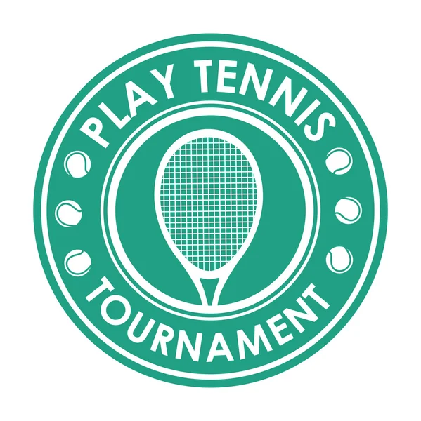 Tennis jeu de sport — Image vectorielle