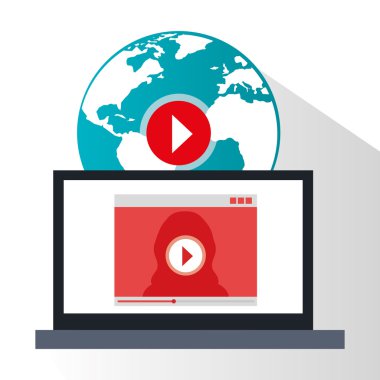 İş ve teknoloji grafik tasarım