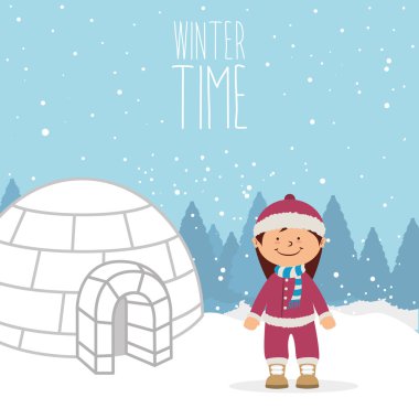 Kış ve kar grafik tasarım