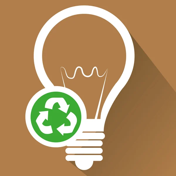 Green energy graphic design — Stock Vector