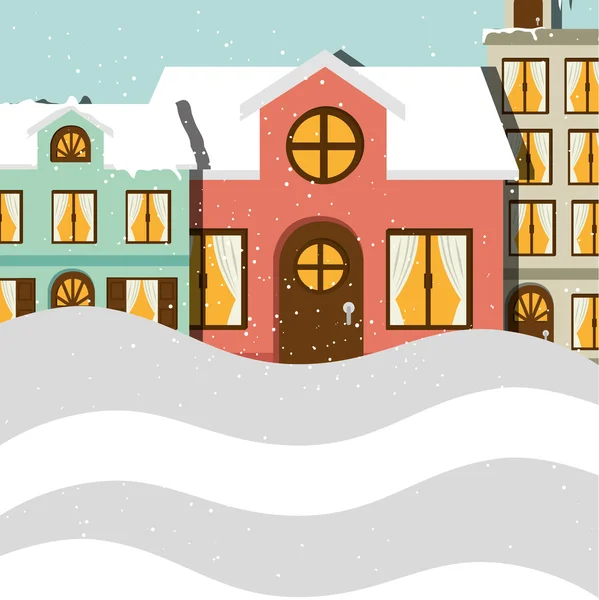 Winter en sneeuw grafisch ontwerp — Stockvector