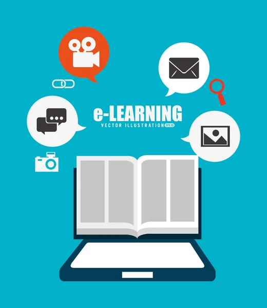 Konzeption von E-Learning — Stockvektor