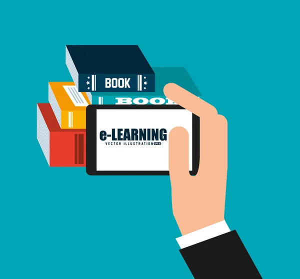 E-learning  concept design — Stock Vector
