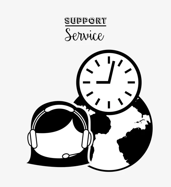 Support service design — Stock Vector