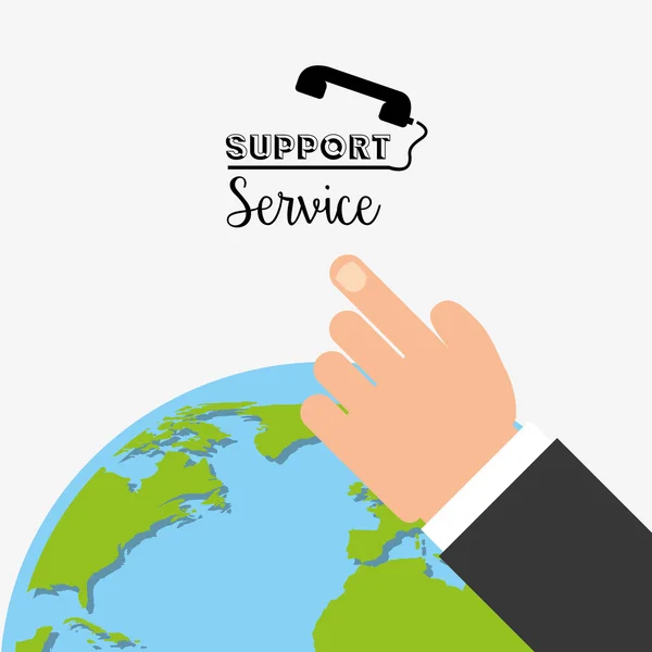 サポート サービスの設計 — ストックベクタ