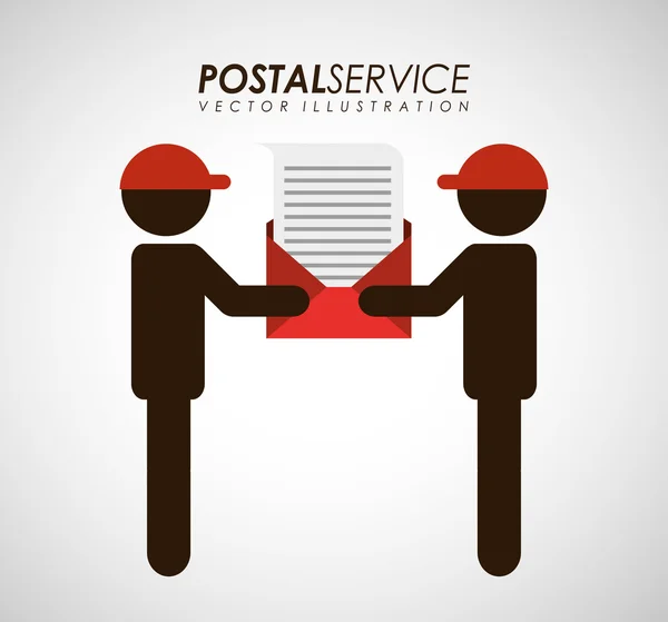 Postal service design — Stock Vector