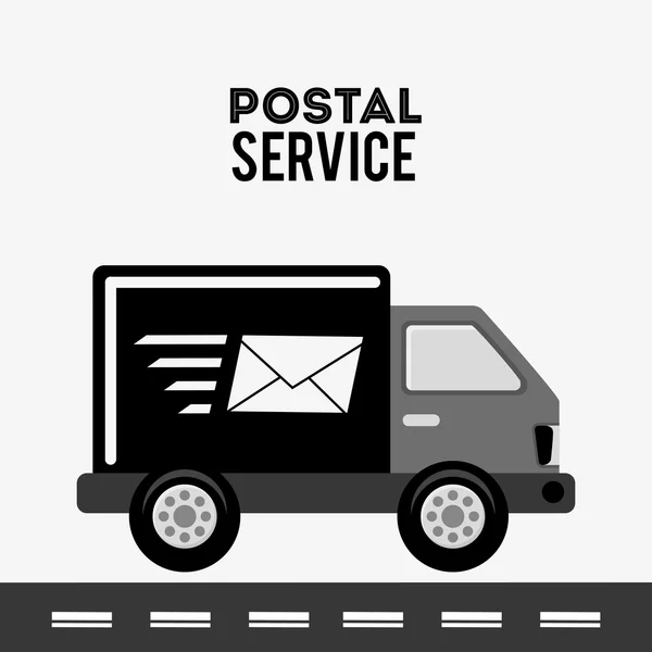 Diseño del servicio postal — Vector de stock