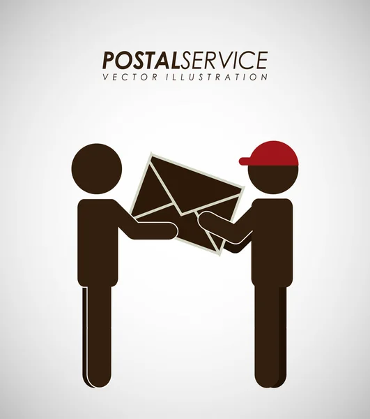 Diseño del servicio postal — Vector de stock