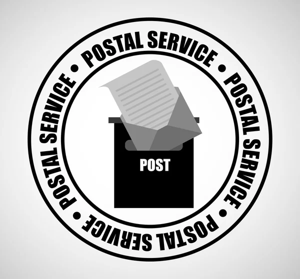Diseño del servicio postal — Vector de stock