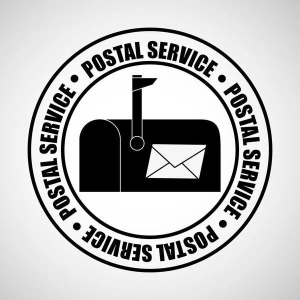 Diseño del servicio postal — Vector de stock