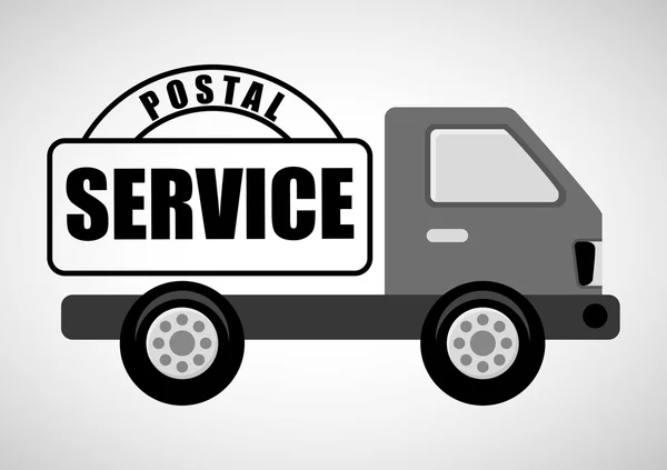 Diseño del servicio postal — Vector de stock