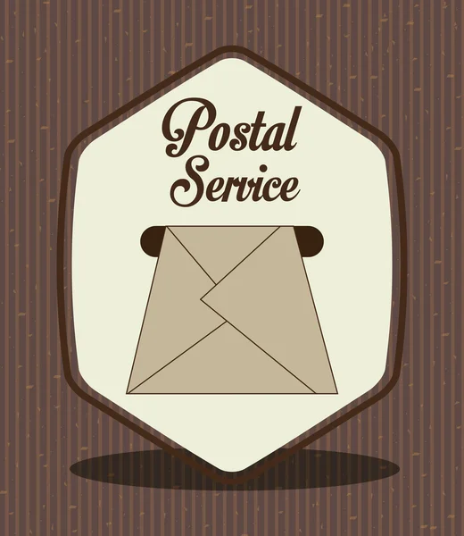 Diseño del servicio postal — Vector de stock