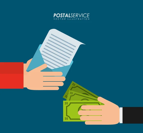 Postal service design — Stockvector