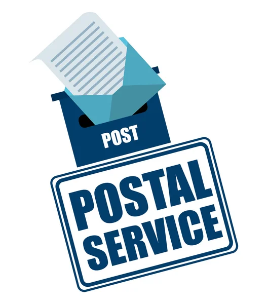 Diseño del servicio postal — Vector de stock