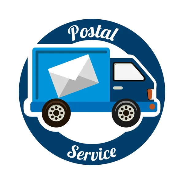 Diseño del servicio postal — Vector de stock