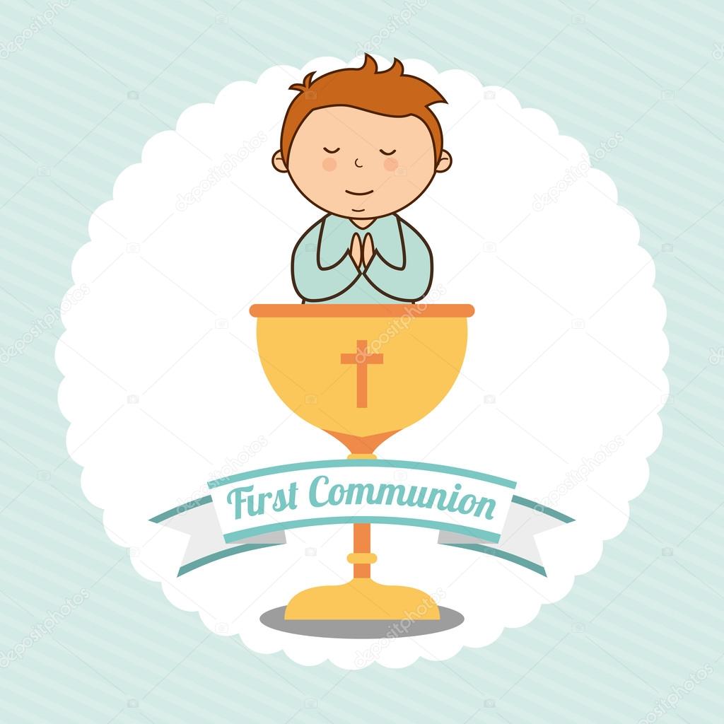 first communion card design