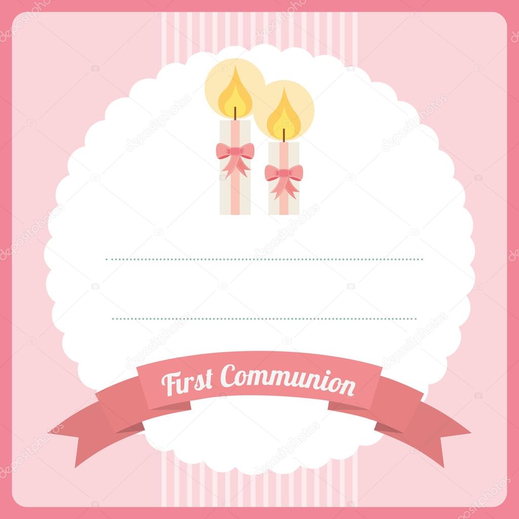 first communion card design