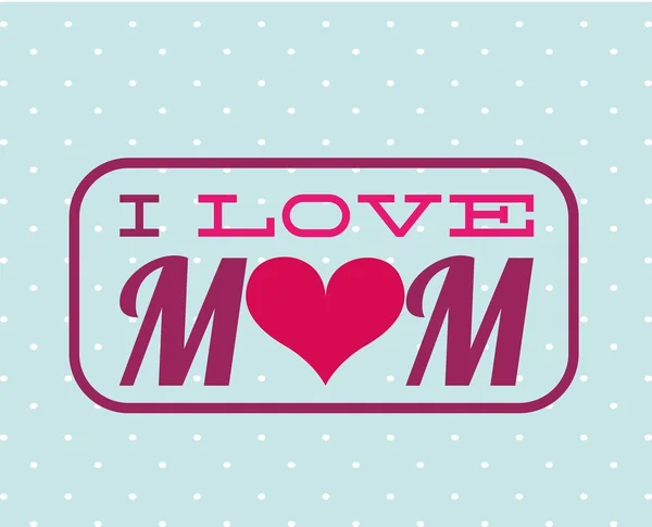 Anneler günü kartı tasarımı — Stok Vektör